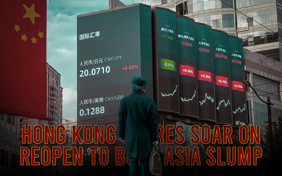 Hong Kong Shares Soar on Reopen to Buck Asia Slump Markets Wrap