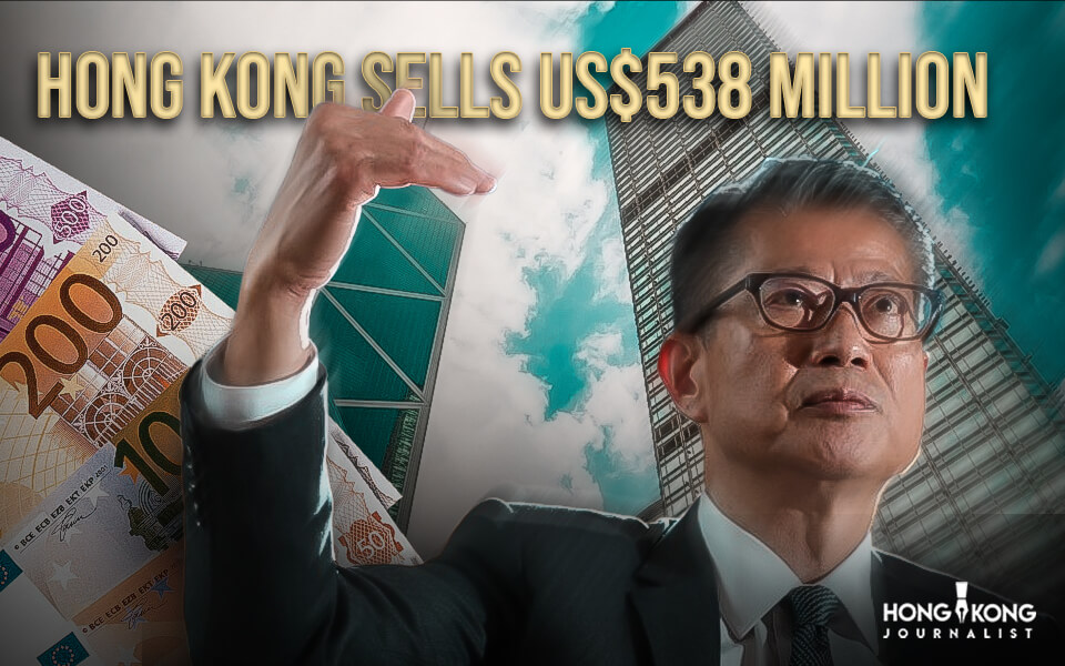 Hong Kong sells US$538 million