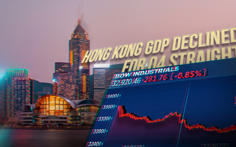 Hong Kong GDP Declined For Q4 Straight