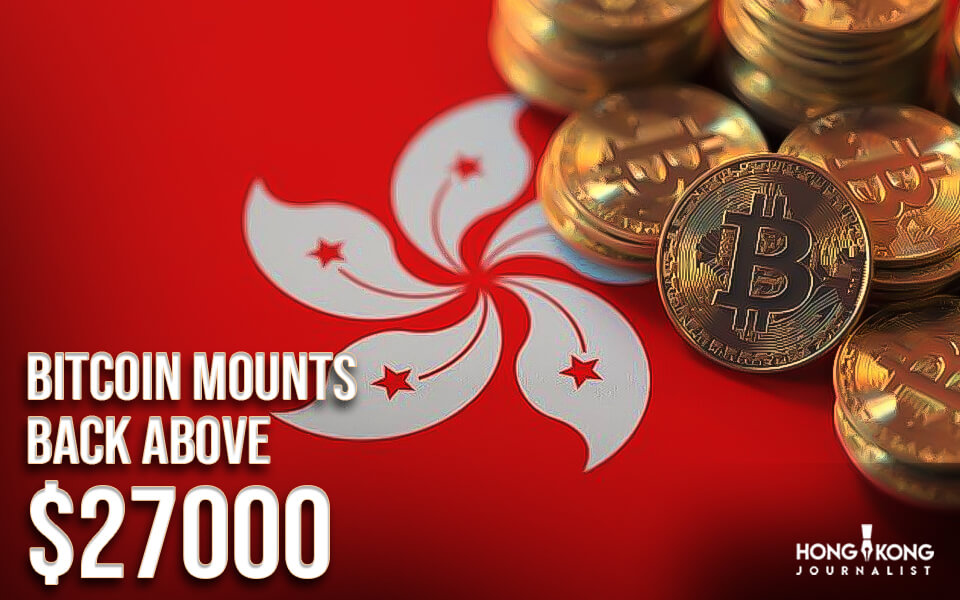 Bitcoin mounts back above $27000
